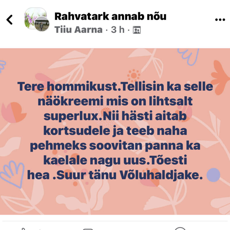 "Ilu Saladus" - Nahka taastav ja kortsukesi siluv näokreem - Image 3