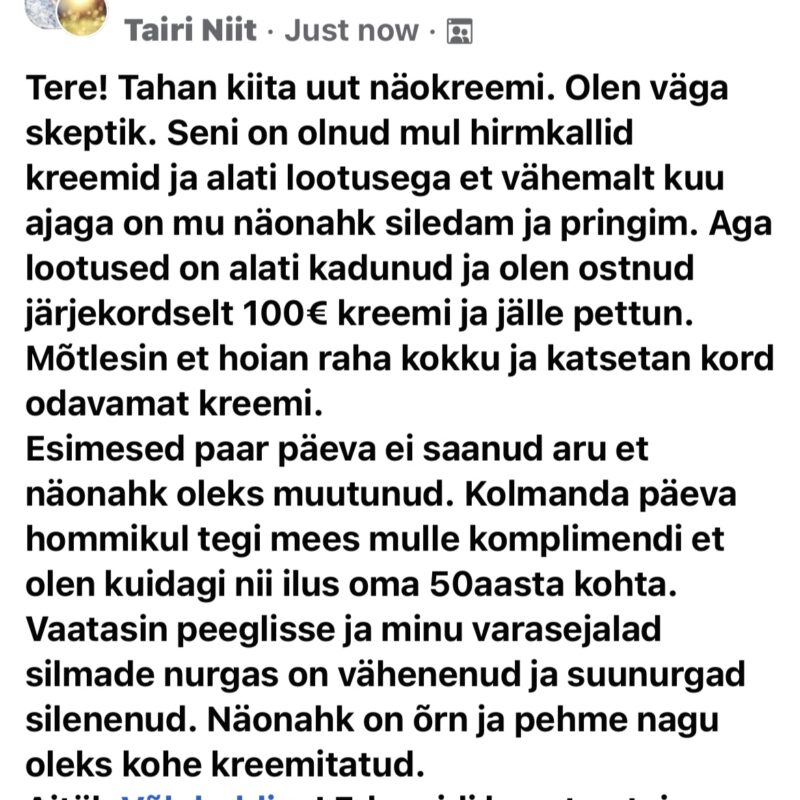 "Ilu Saladus" - Nahka taastav ja kortsukesi siluv näokreem - Image 5