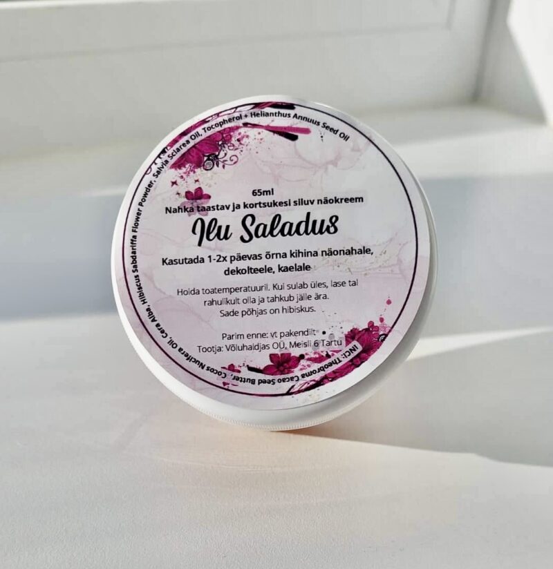 "Ilu Saladus" - Nahka taastav ja kortsukesi siluv näokreem