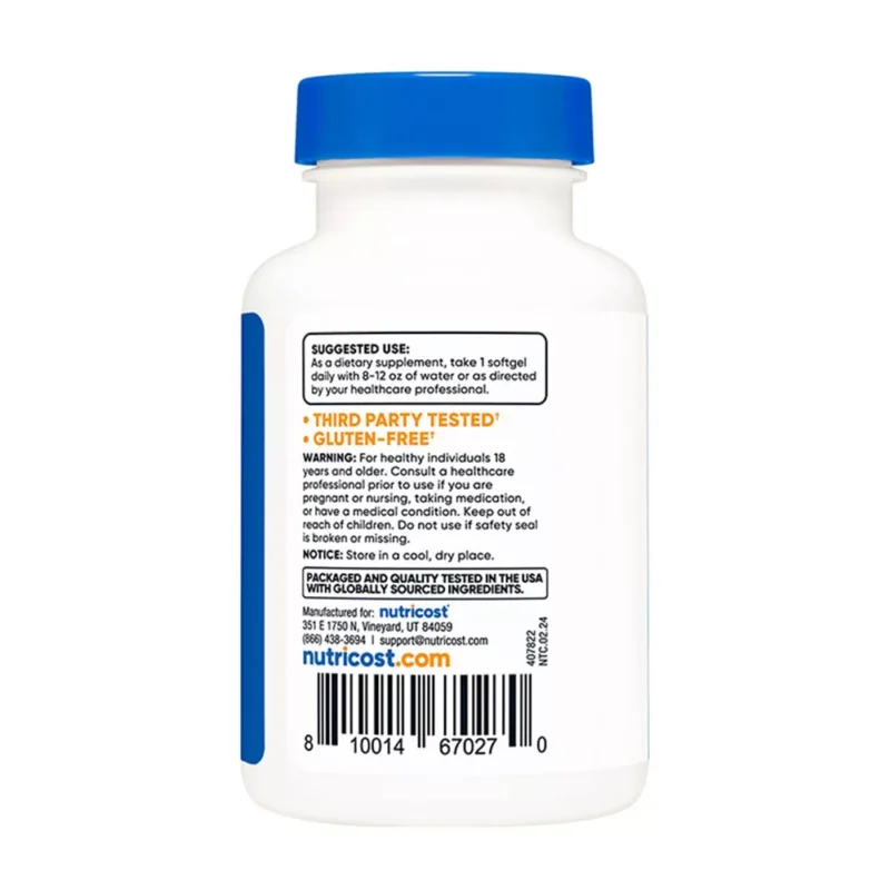 Nutricost Biotiin koos kookosõliga 5000 mcg (150 pehmekapslit) - Image 2
