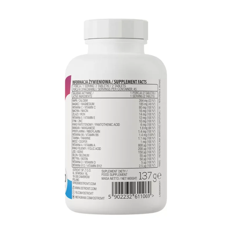 OstroVit 100% VIT&MIN (90 tabletti) - Image 2
