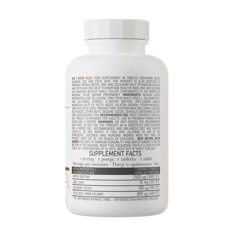 OstroVit Biotiin Plus (100 tabletti) - Image 2
